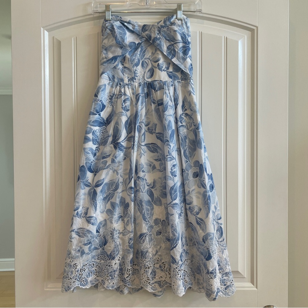 WHBM Midi Strapless Cotton Sundress - Size 00